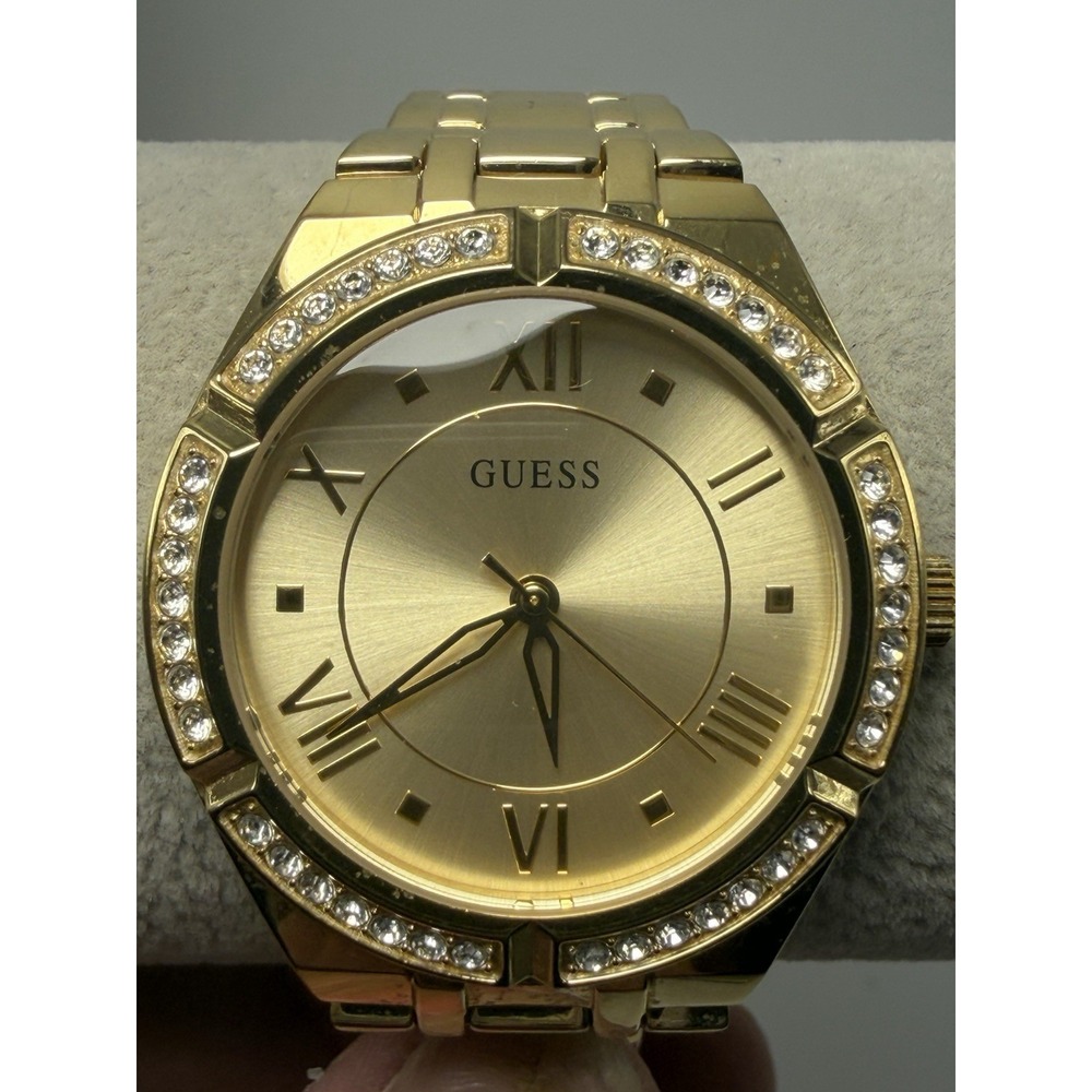Guess GW0033L2 New Battery Cosmo Ladies Watch 36MM 6.25" Gold Tone
